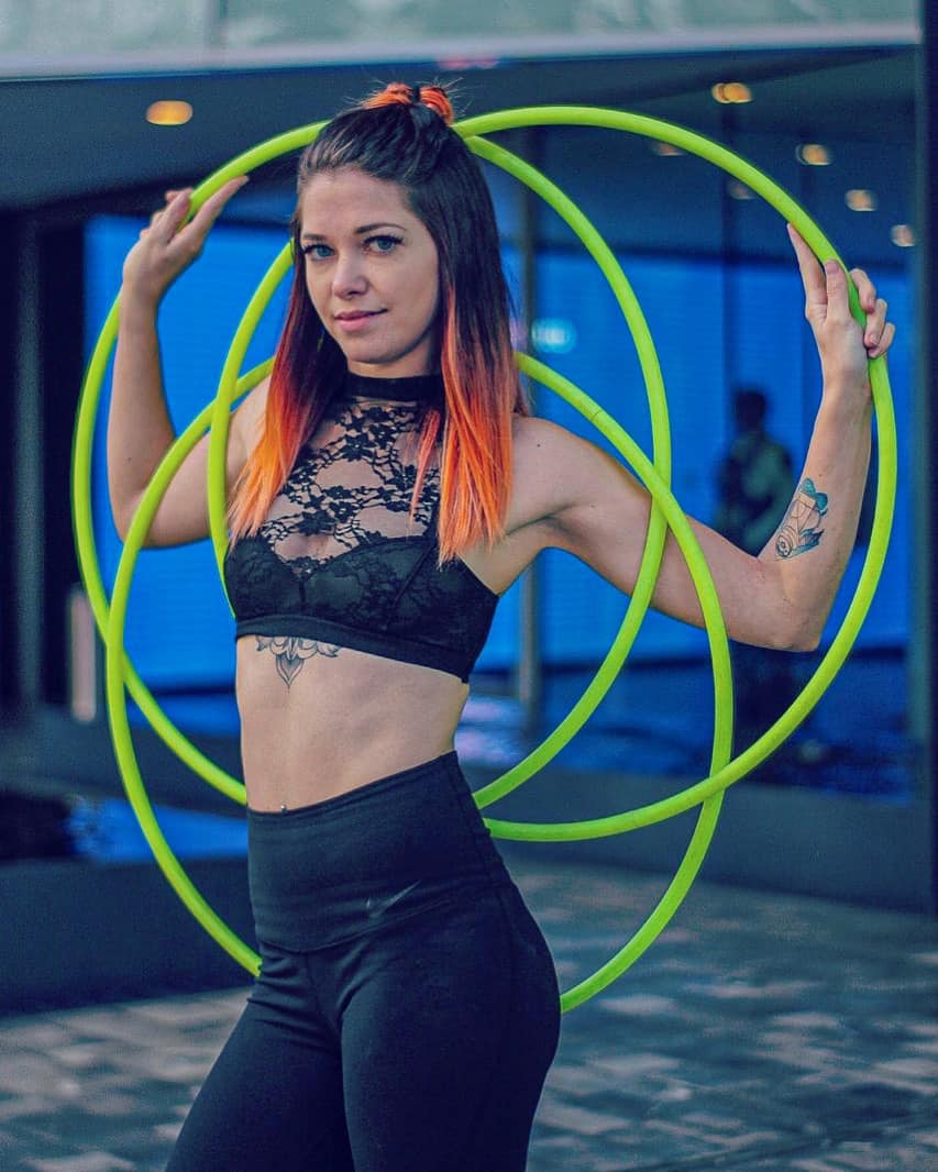UV Coconut Lime Polypro Dance Hoop