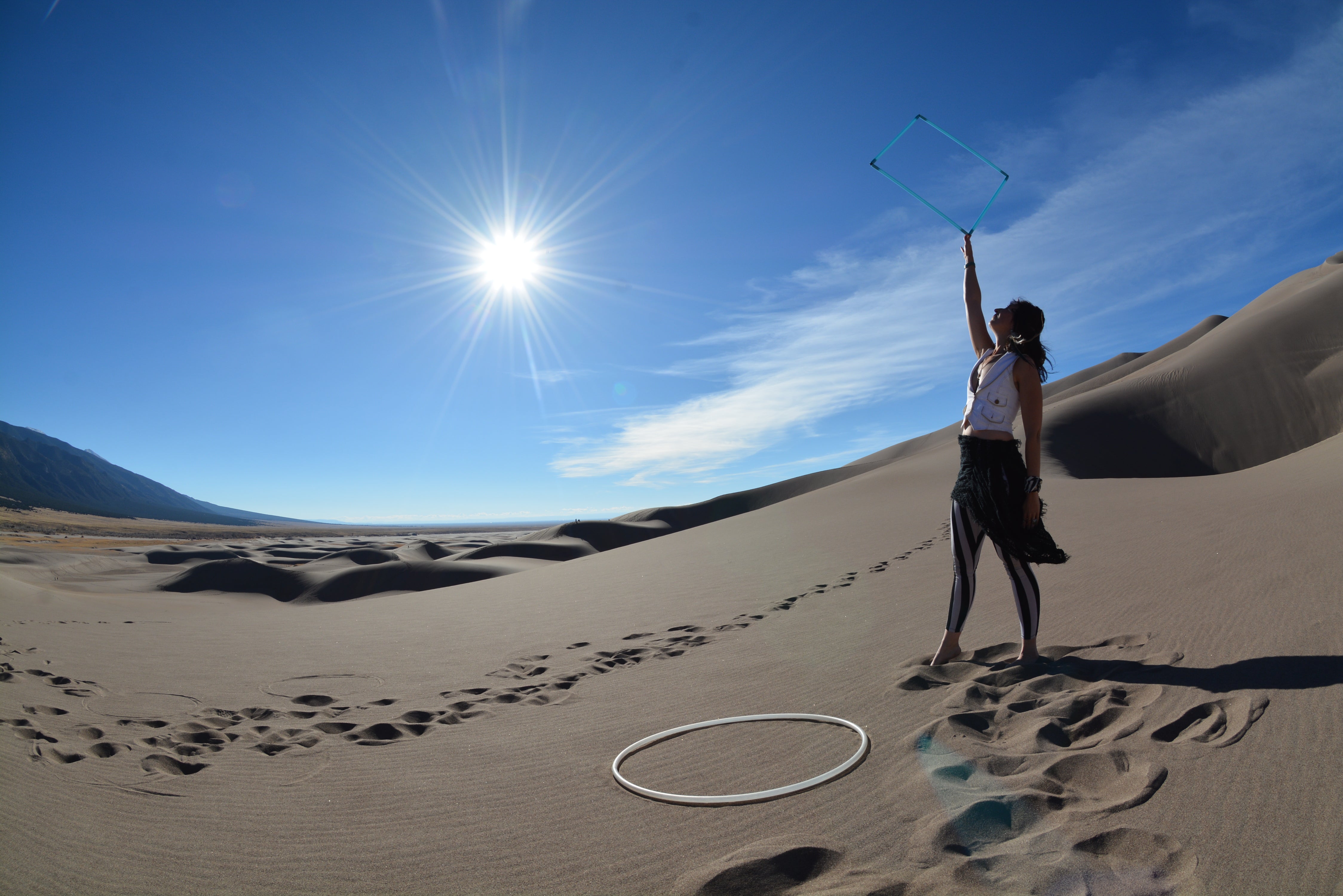 White Moonstone Polypro Dance Hoop