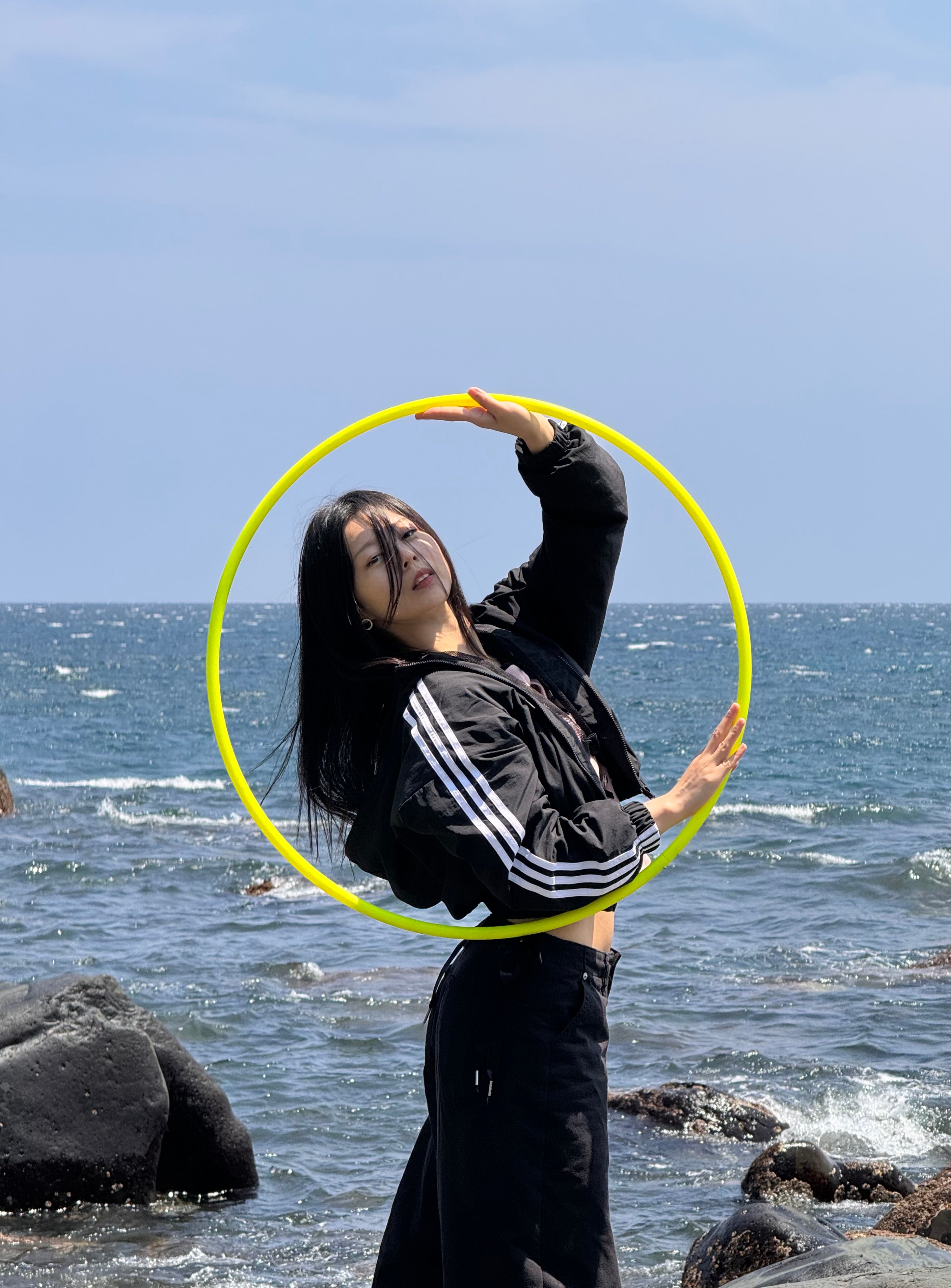 UV Yellow - 3/4" HDPE Dance Hoop for Adults and Children