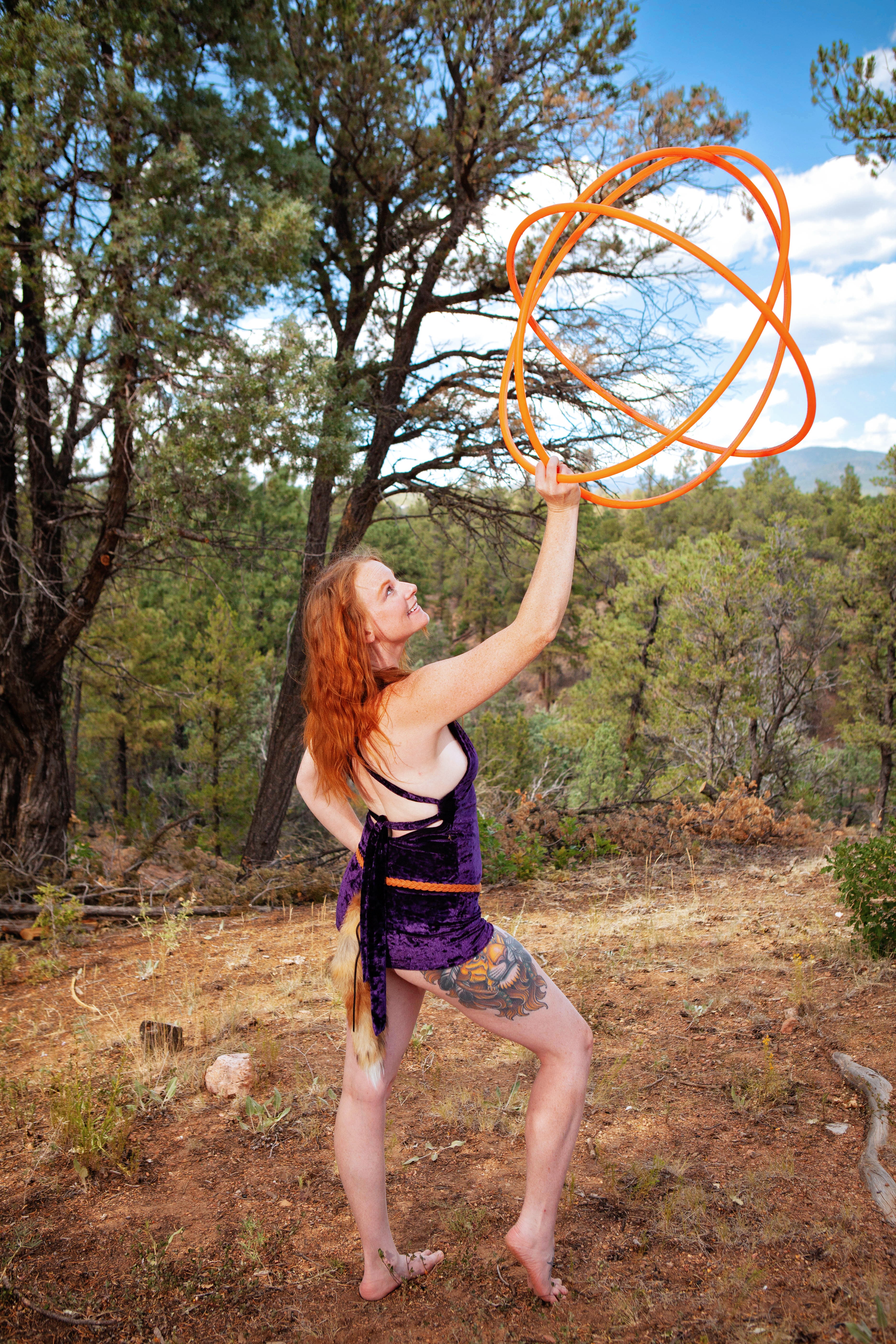 Radioactive Solar Orange - Polypro Dance Hoop