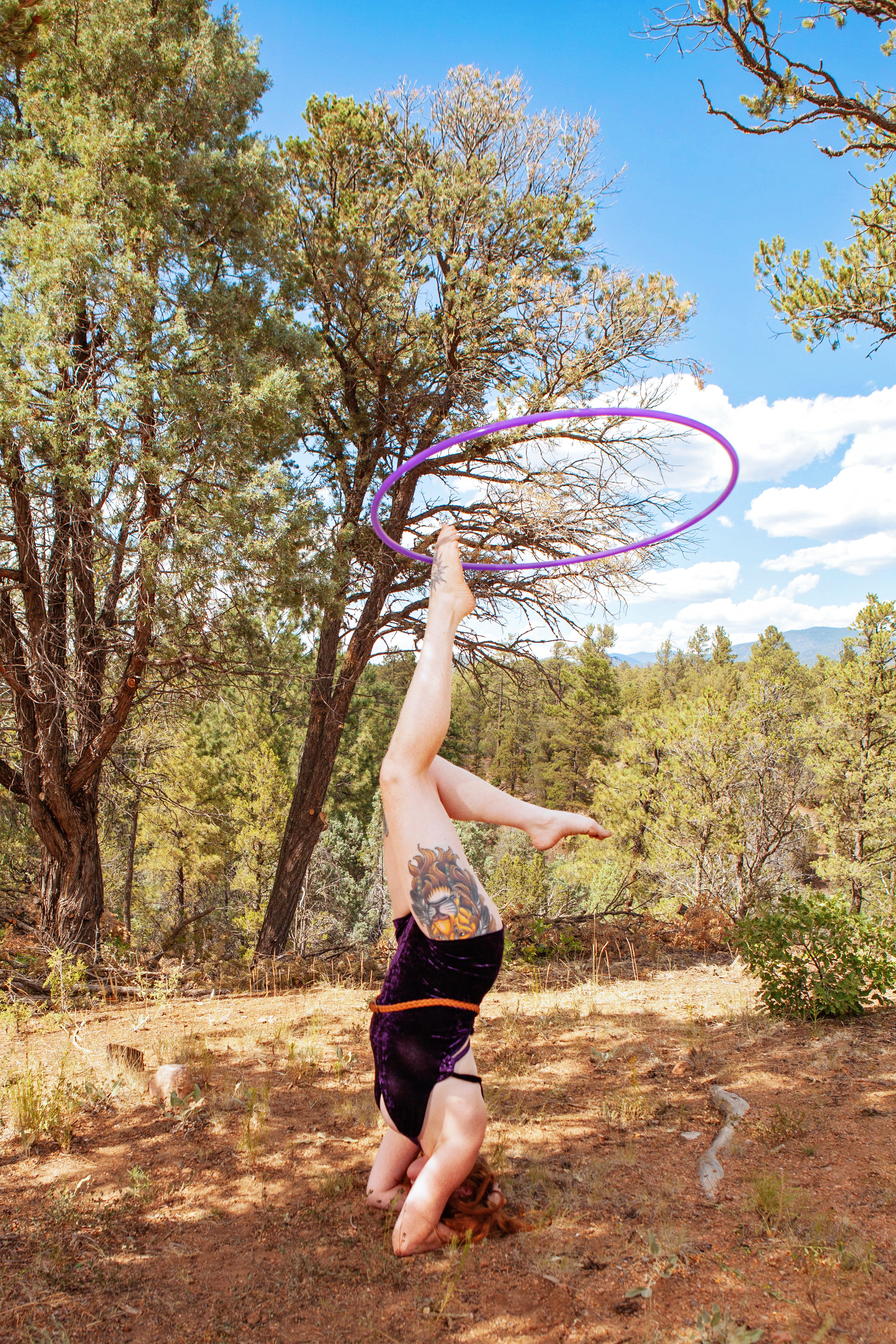 Radioactive UV Purple Gloss Polypro Dance Hoop