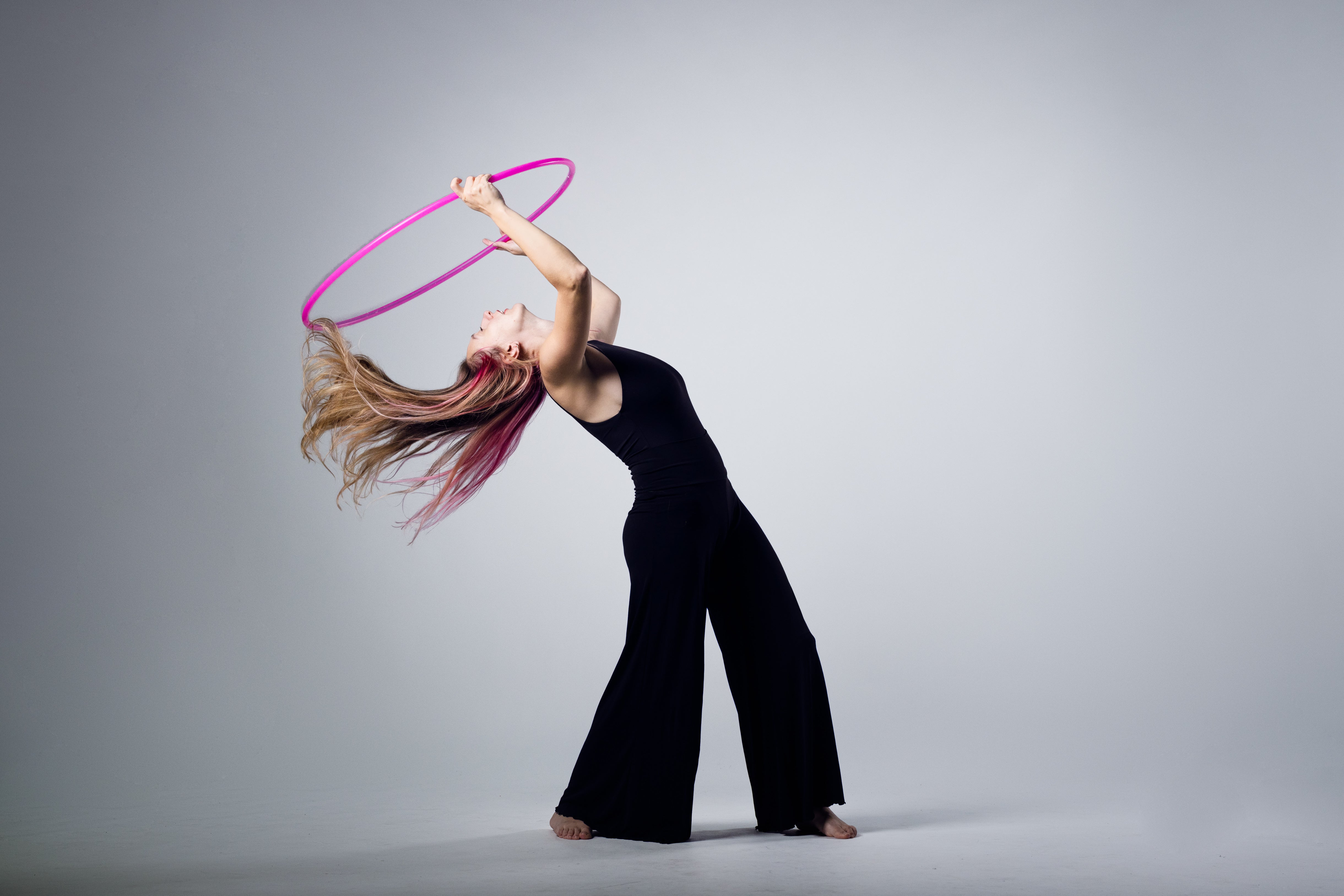 UV Fuchsia Polypro Dance Hoop