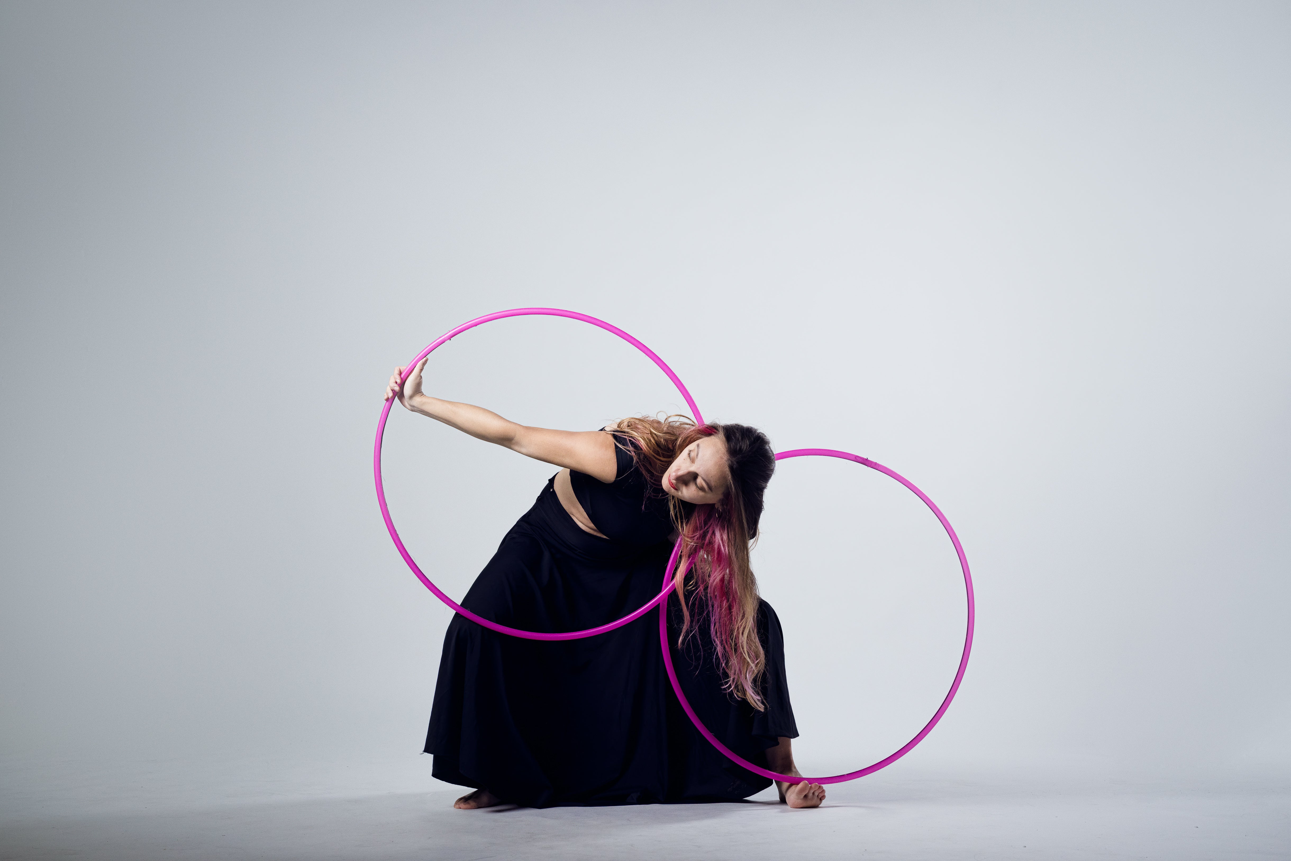UV Fuchsia Polypro Dance Hoop