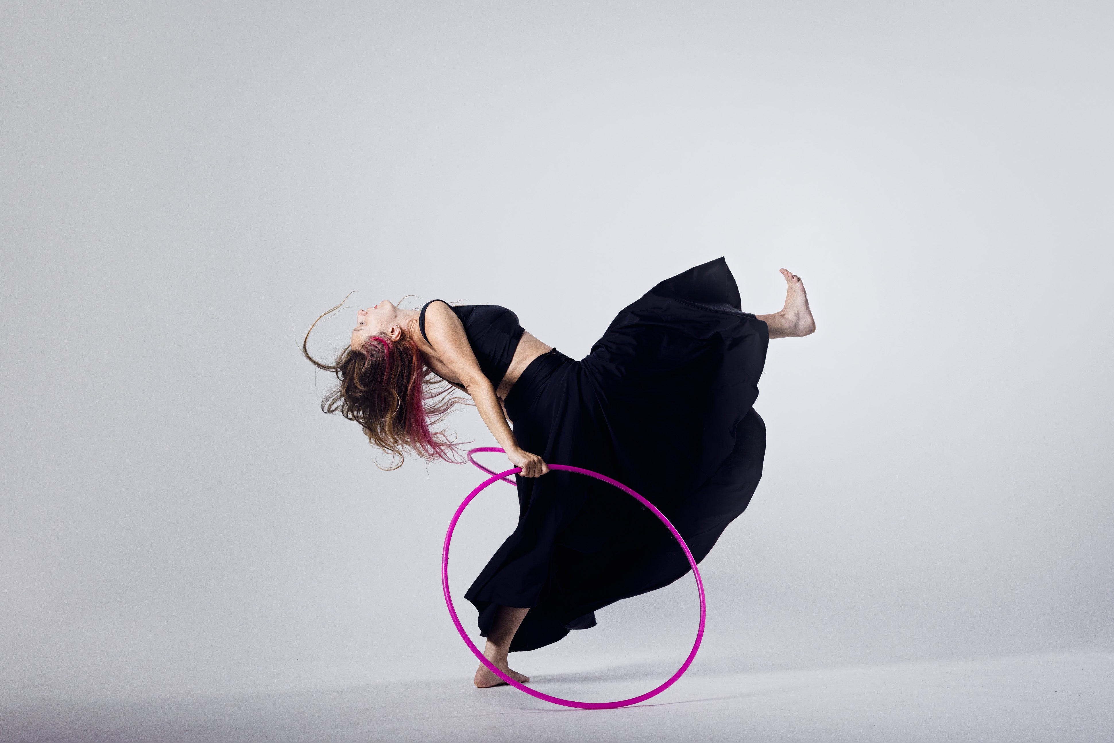 UV Fuchsia Polypro Dance Hoop