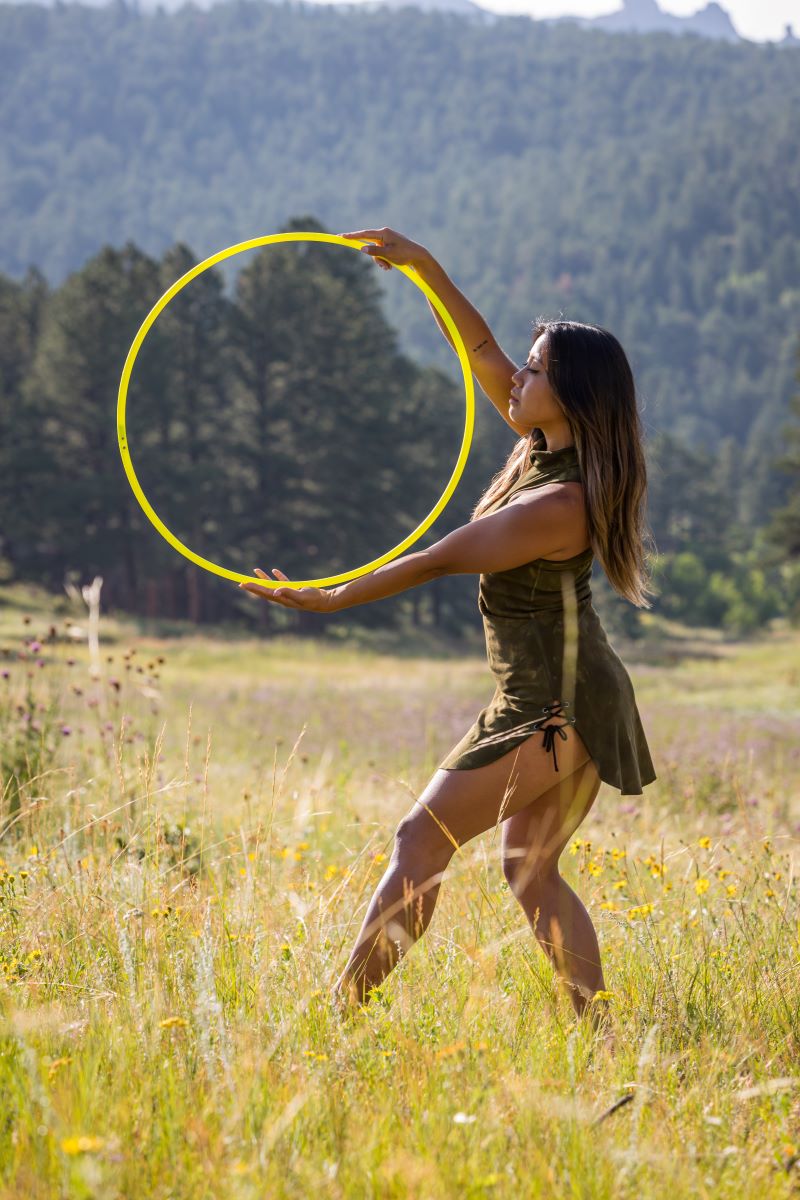 UV Yellow - 3/4" HDPE Dance Hoop for Adults and Children