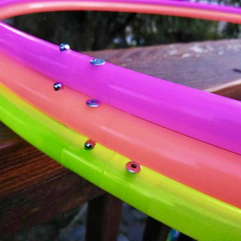 Radioactive Solar Orange Polypro Dance Hoop