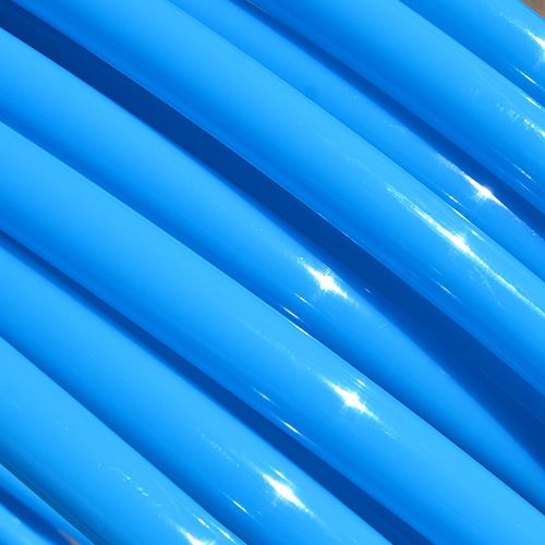 Radioactive UV Glossy Polypro Tubing - Bioluminescent Blue