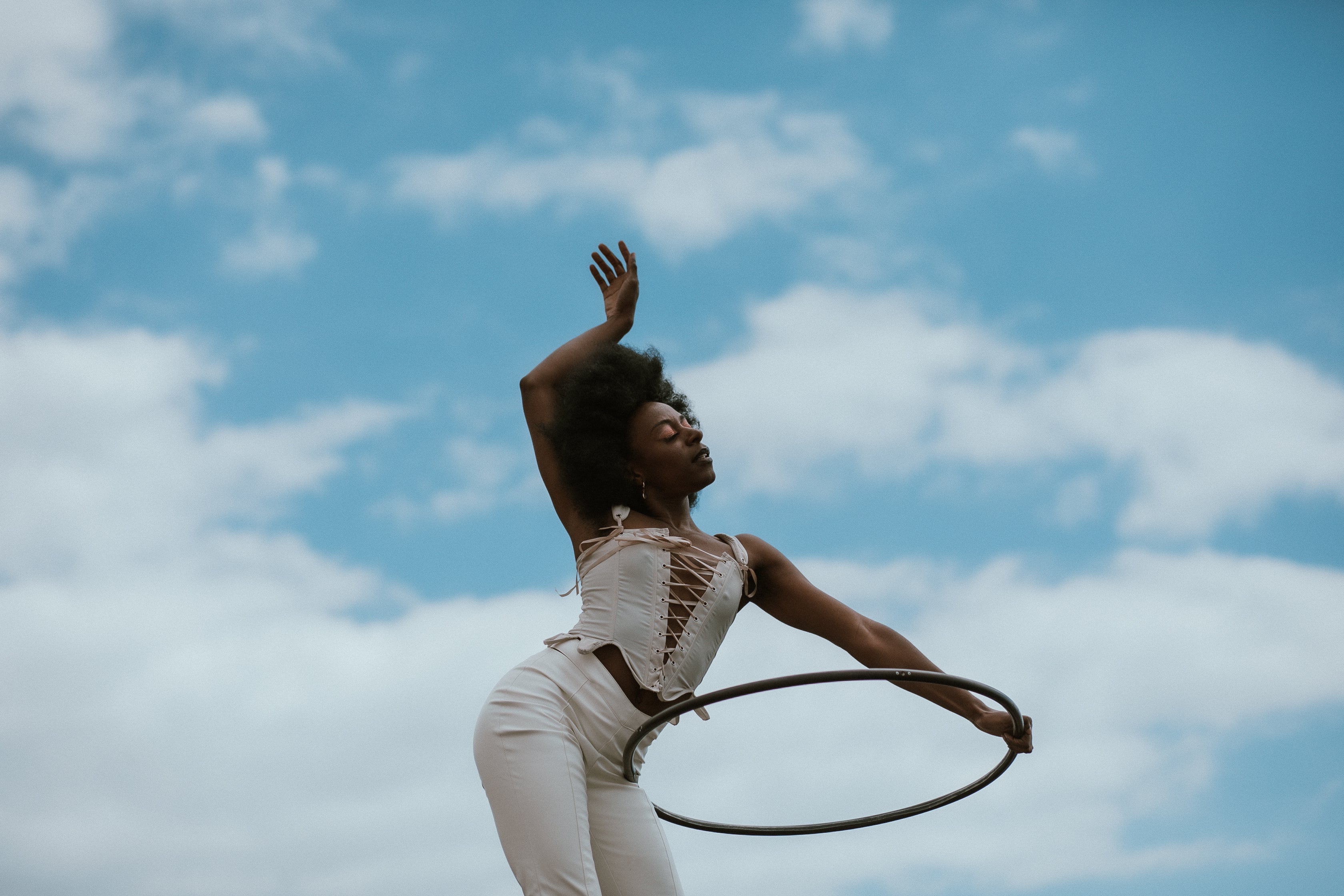 Black Widow Polypro Dance Hoop