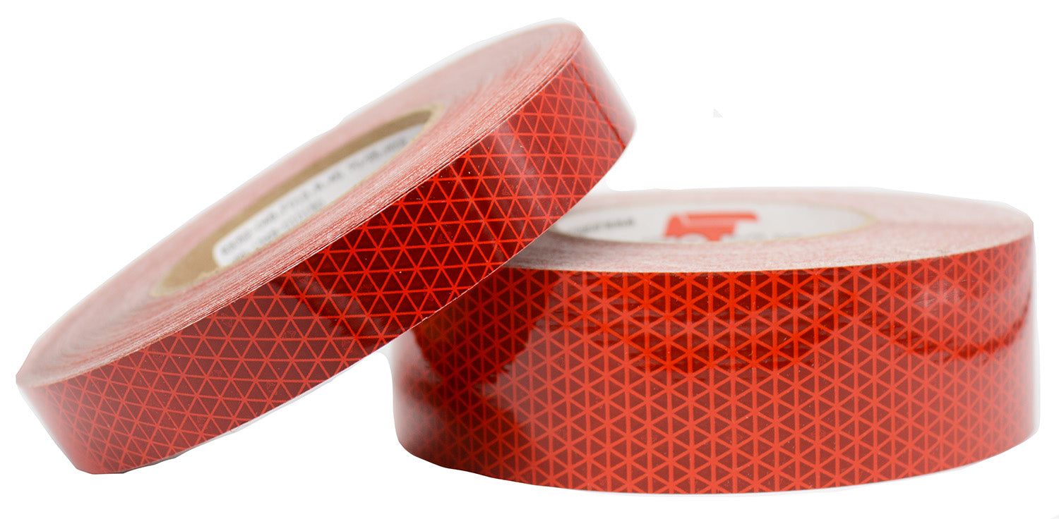 Outdoor Reflective Tape - Oralite High-Intensity Retro-Reflective Tape - V92 Red (5-mils thick)