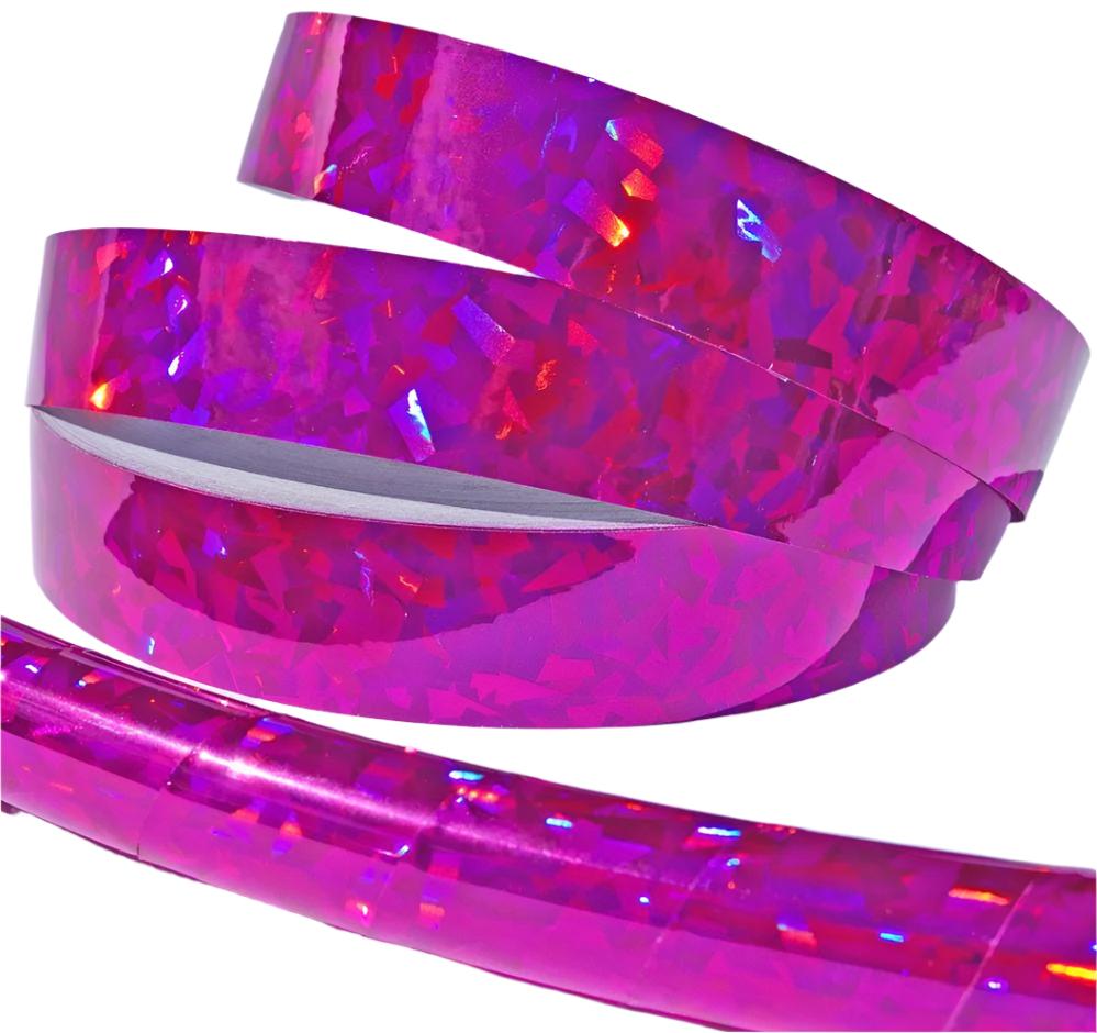 Fuschia Crystal Holographic Confetti Tape