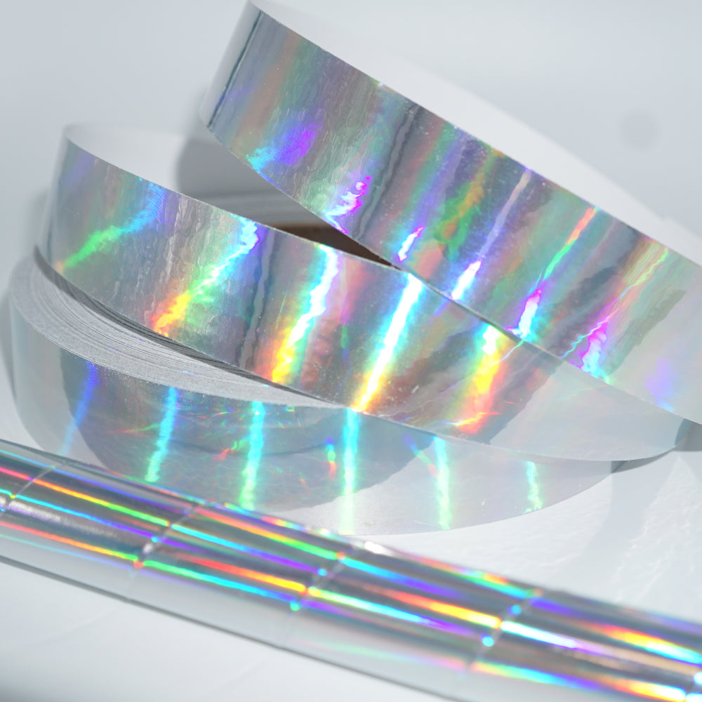 Silver Sheen Holographic Rainbow  Tape