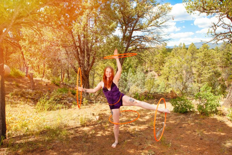 Radioactive Solar Orange - Polypro Dance Hoop