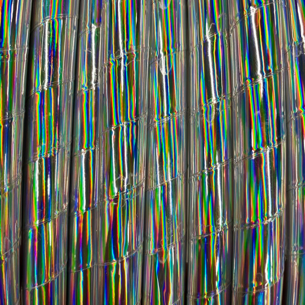 Silver Sheen Holographic Rainbow  Tape