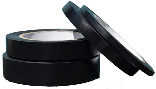 Black Vinyl Instrument Marking Tape 1/4" X 36-yd