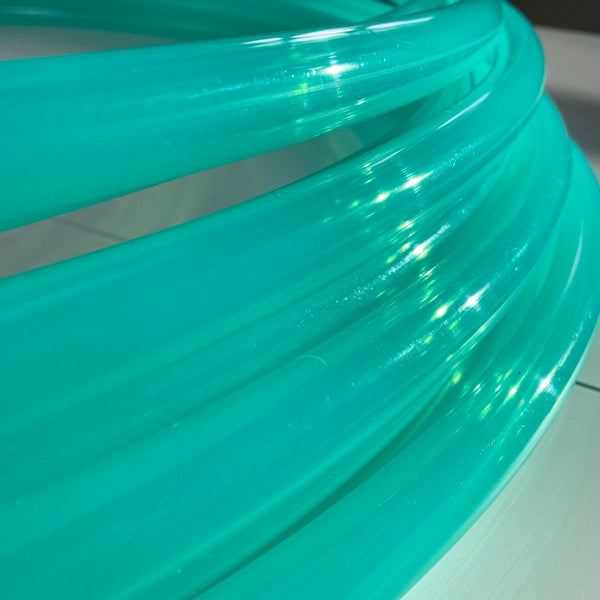 Fusion Gloss UV Teal  - Polypro Dance Hoop